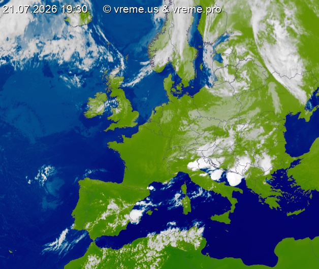 Oblačnost Evropa