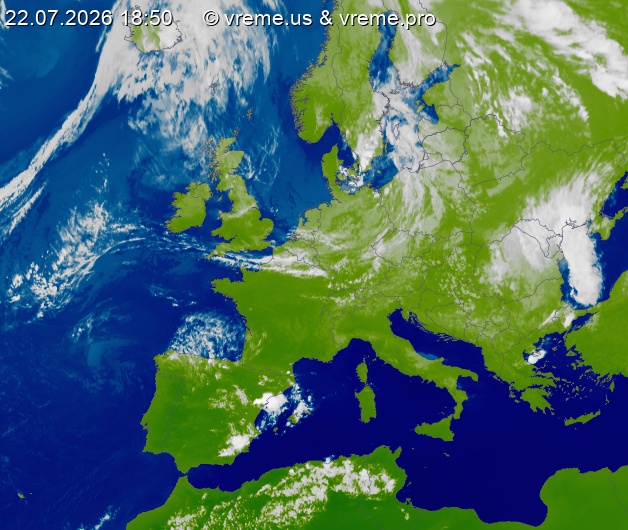Oblačnost Evropa