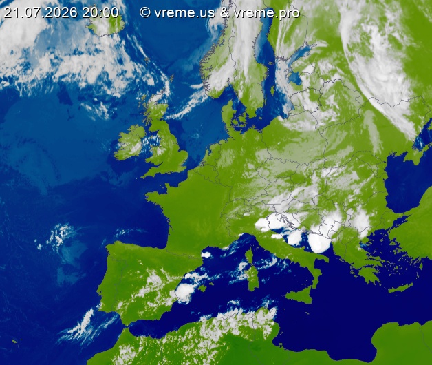 Oblačnost Evropa