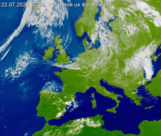Oblačnost Evropa