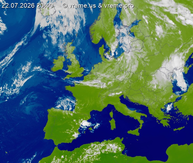 Oblačnost Evropa