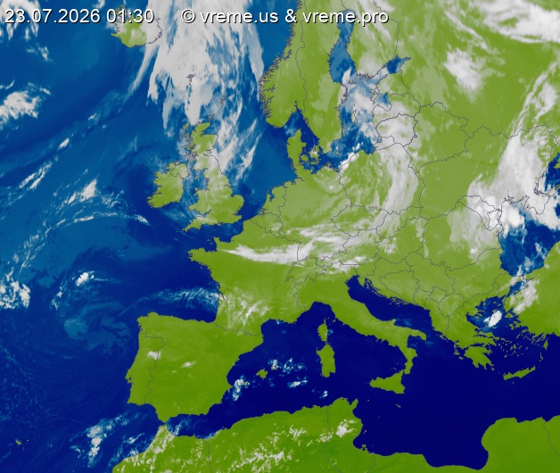 Oblačnost Evropa