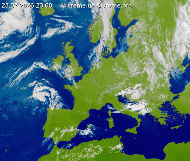 Oblačnost Evropa