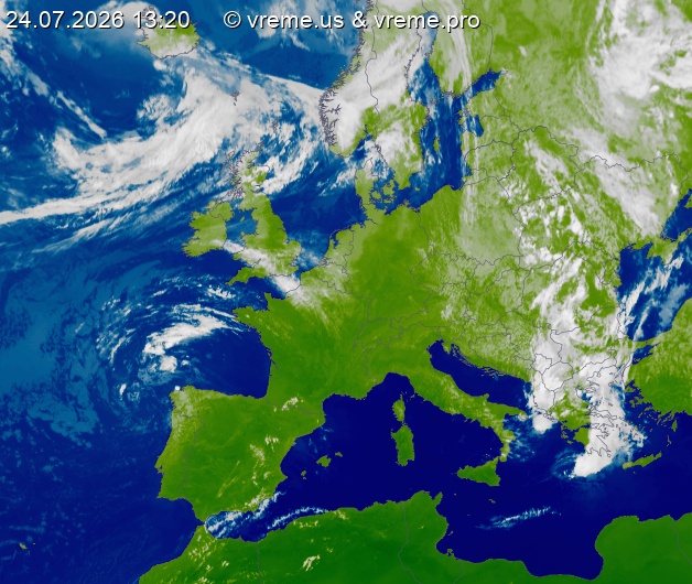 Oblačnost Evropa