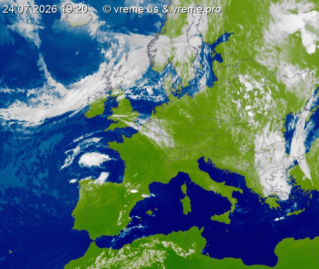 Oblačnost Evropa