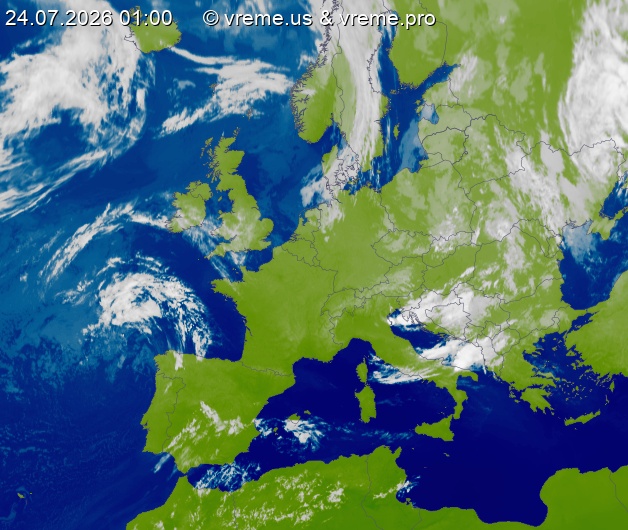 Oblačnost Evropa