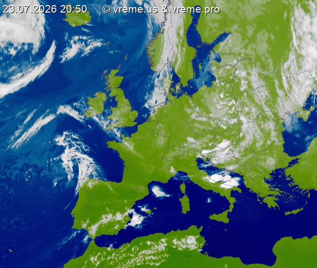 Oblačnost Evropa