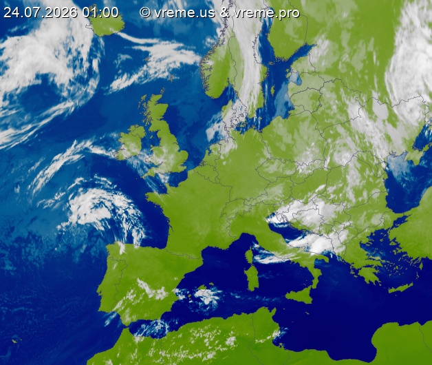 Oblačnost Evropa