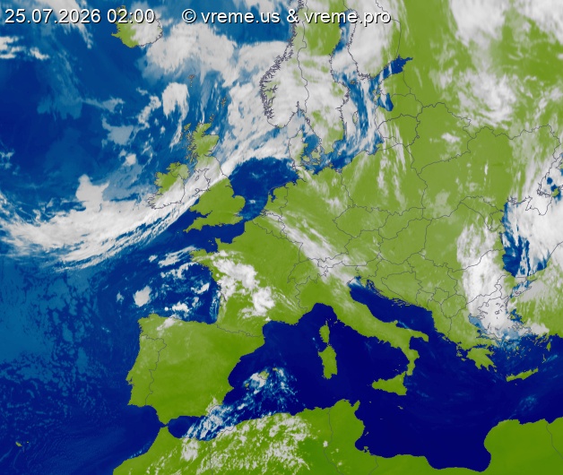 Oblačnost Evropa