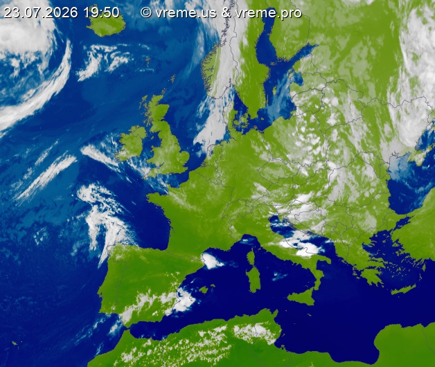 Oblačnost Evropa