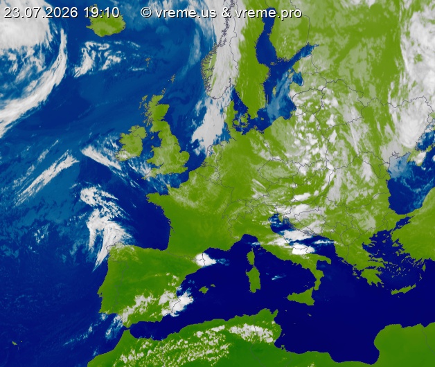 Oblačnost Evropa