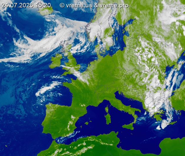Oblačnost Evropa
