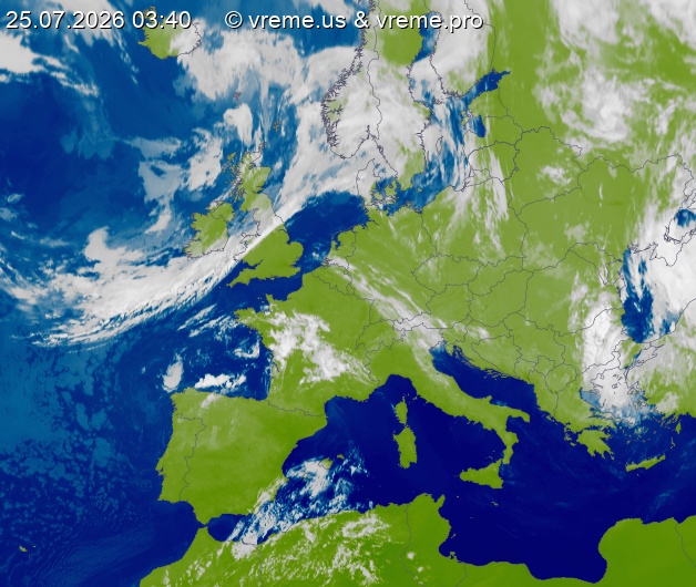 Oblačnost Evropa