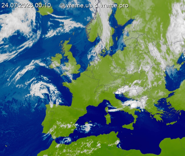 Oblačnost Evropa