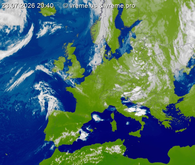 Oblačnost Evropa
