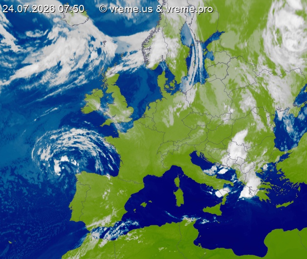 Oblačnost Evropa