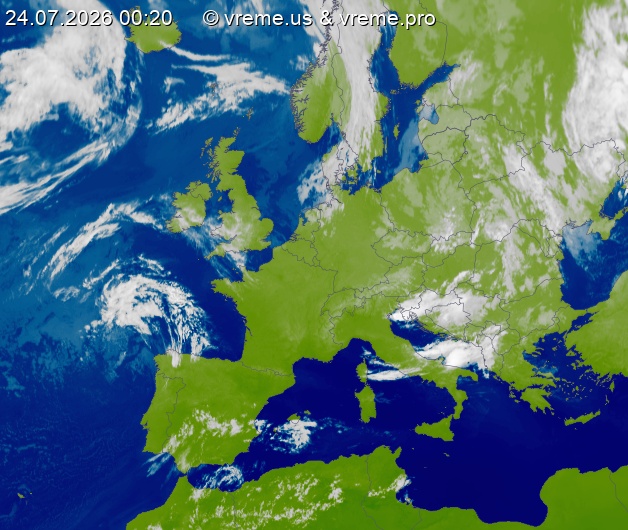 Oblačnost Evropa