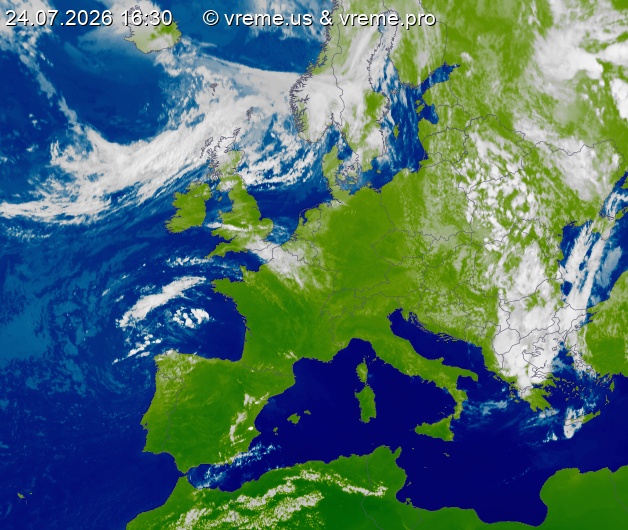 Oblačnost Evropa