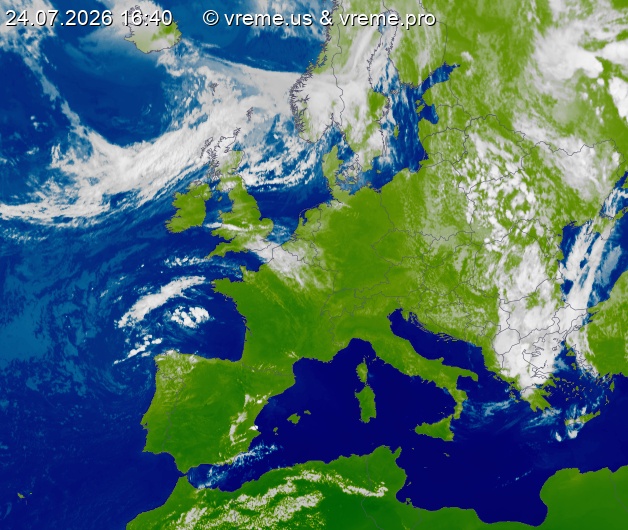 Oblačnost Evropa