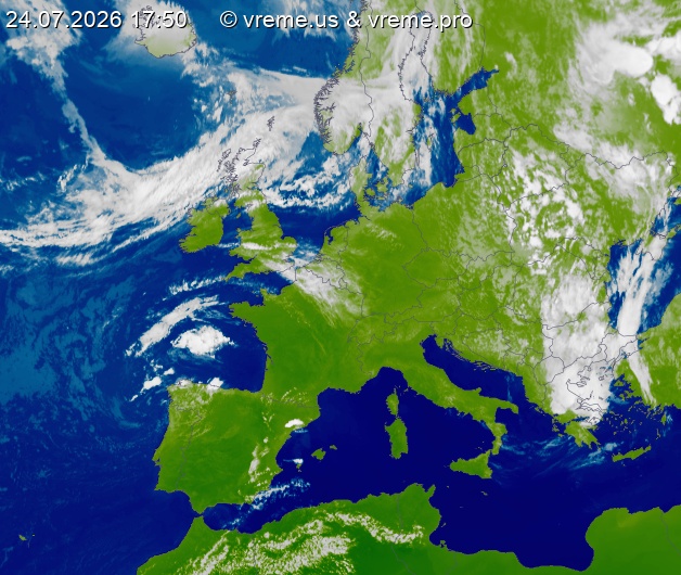 Oblačnost Evropa