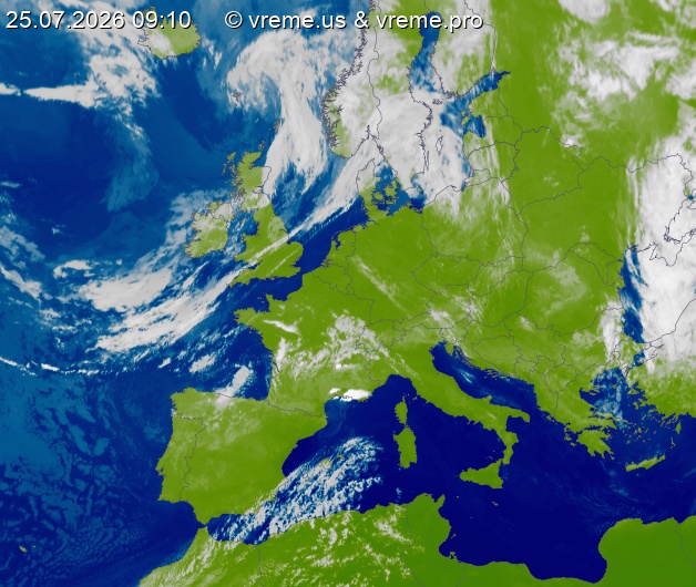 Oblačnost Evropa