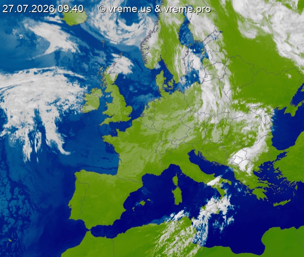 Oblačnost Evropa