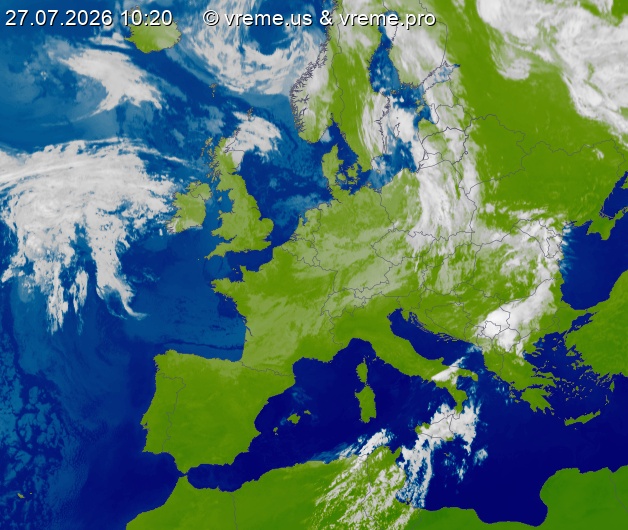 Oblačnost Evropa