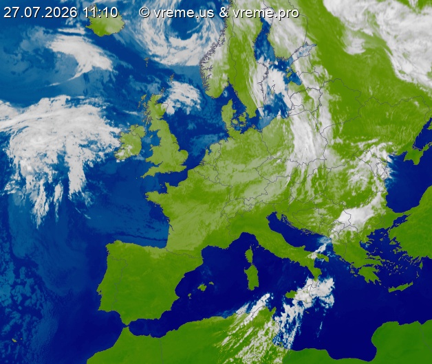 Oblačnost Evropa