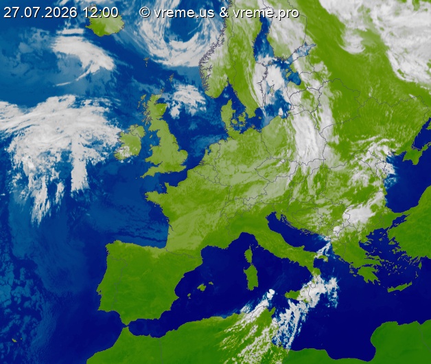 Oblačnost Evropa
