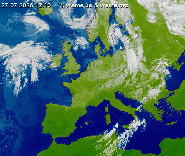 Oblačnost Evropa