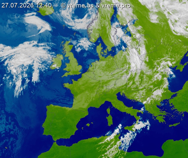 Oblačnost Evropa