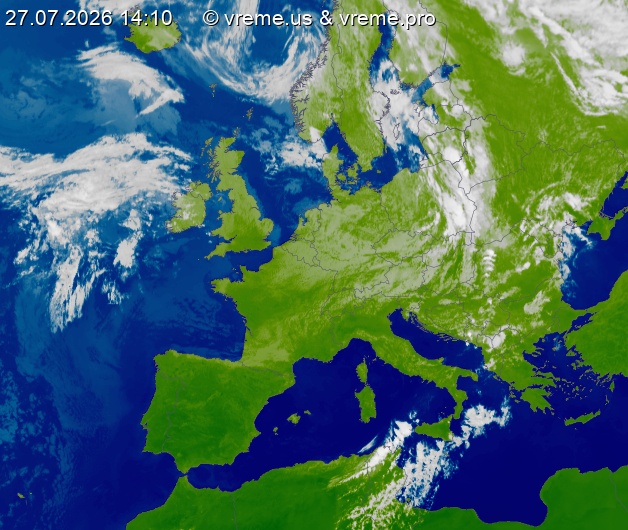 Oblačnost Evropa