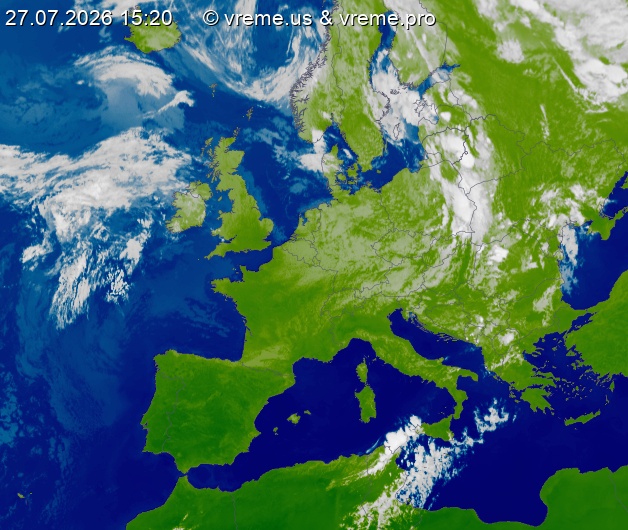 Oblačnost Evropa