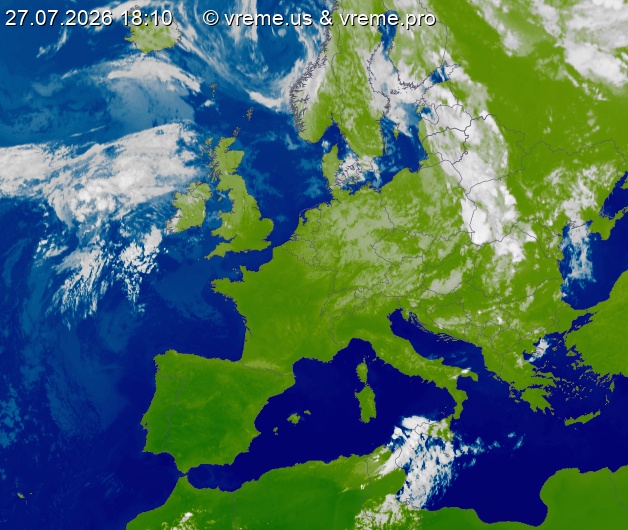 Oblačnost Evropa