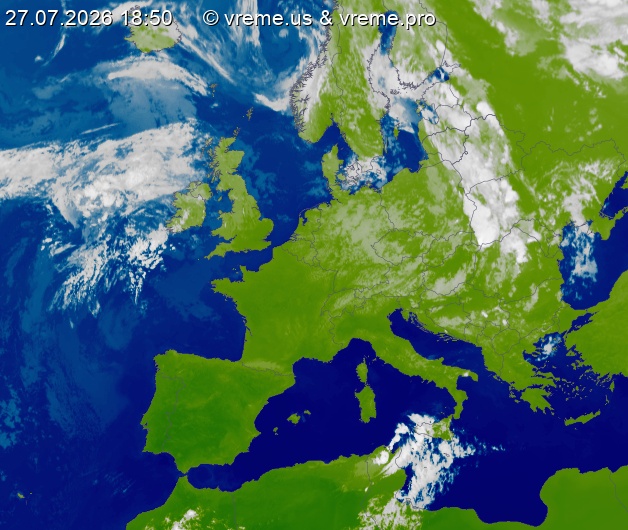 Oblačnost Evropa