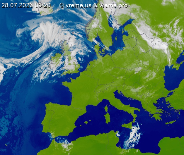 Oblačnost Evropa