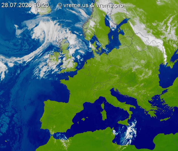 Oblačnost Evropa