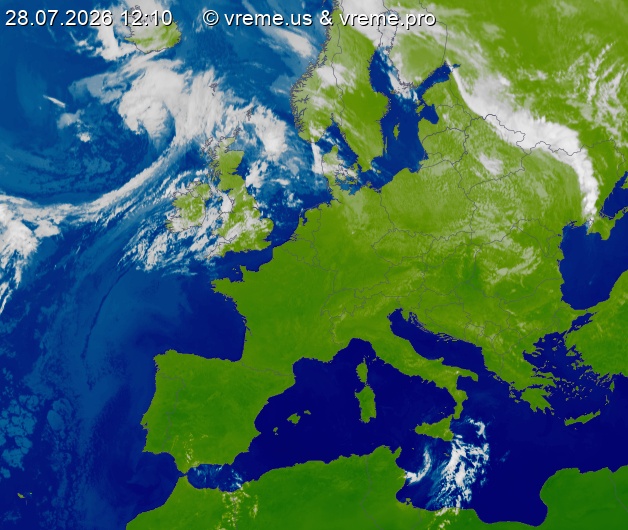 Oblačnost Evropa