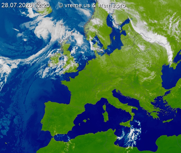 Oblačnost Evropa