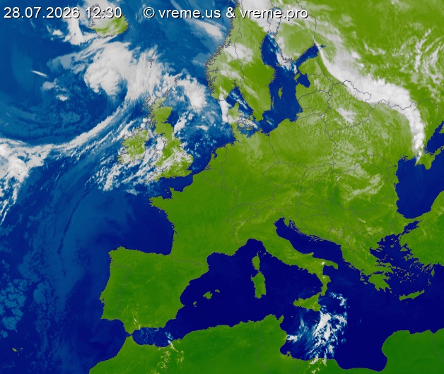 Oblačnost Evropa