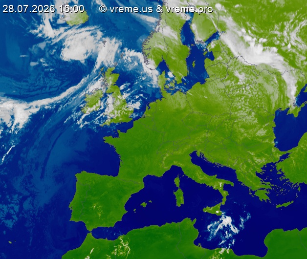 Oblačnost Evropa