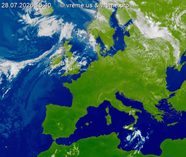 Oblačnost Evropa