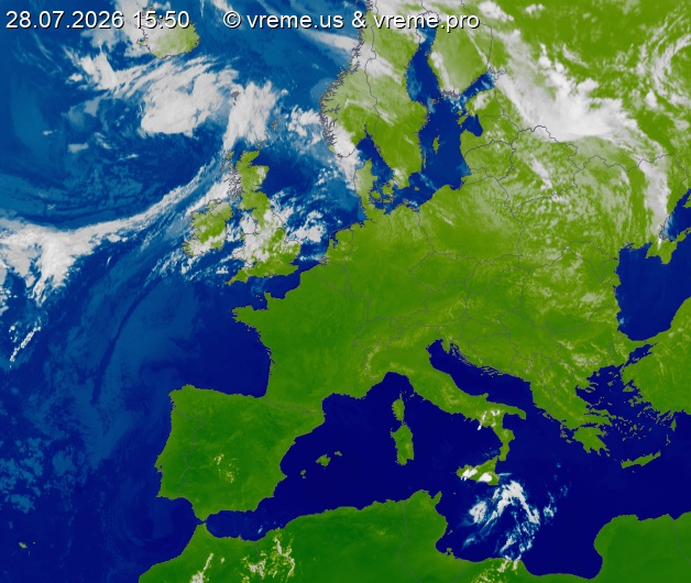 Oblačnost Evropa