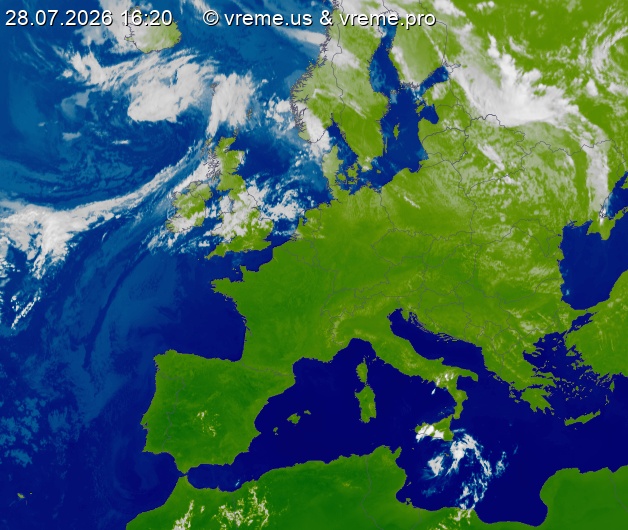 Oblačnost Evropa