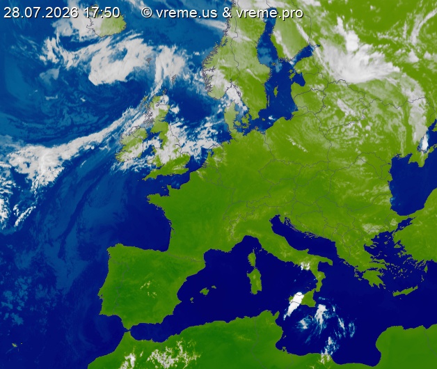 Oblačnost Evropa