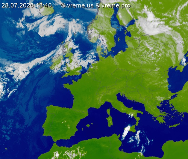 Oblačnost Evropa