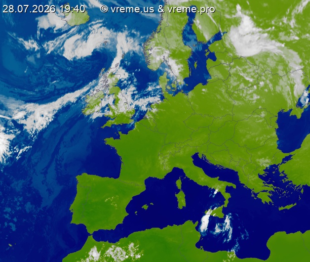 Oblačnost Evropa