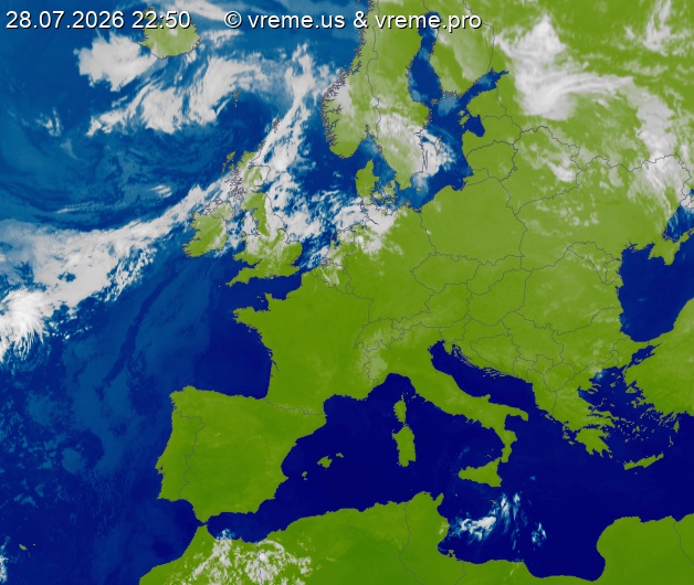 Oblačnost Evropa