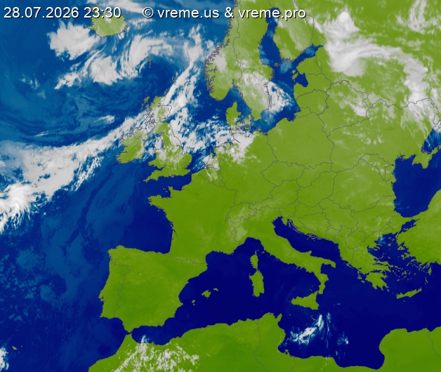 Oblačnost Evropa