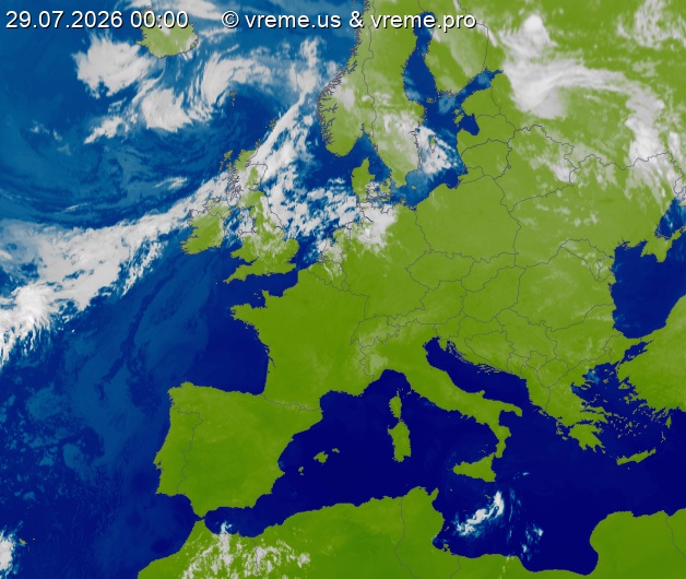 Oblačnost Evropa